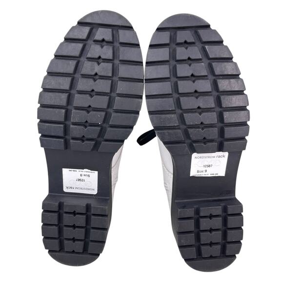 Steve Madden Checker Combat Boots White 9 - Picture 6 of 13